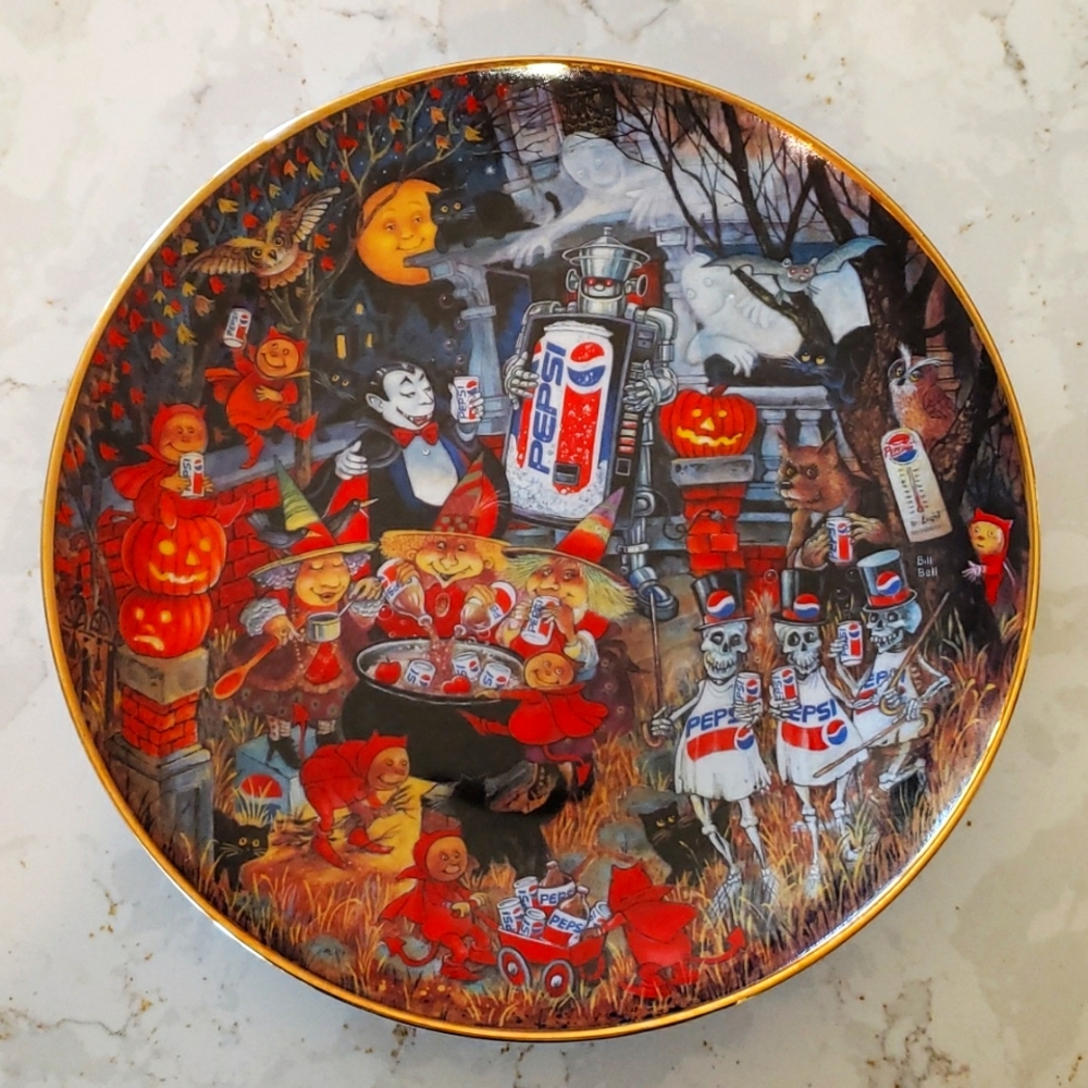 Pepsi plate A Pepsi-cola Halloween